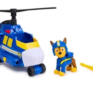 Paw Patrol - Chase Air Rescue Vehicle Figurine - Car Collectible Figurine.